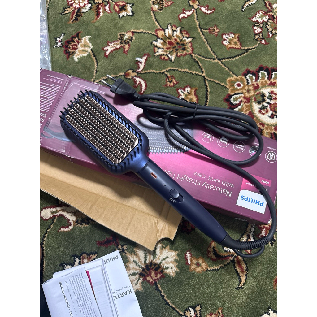 Catokan Sisir Pelurus Rambut PHILIPS BHH885 ORIGINAL