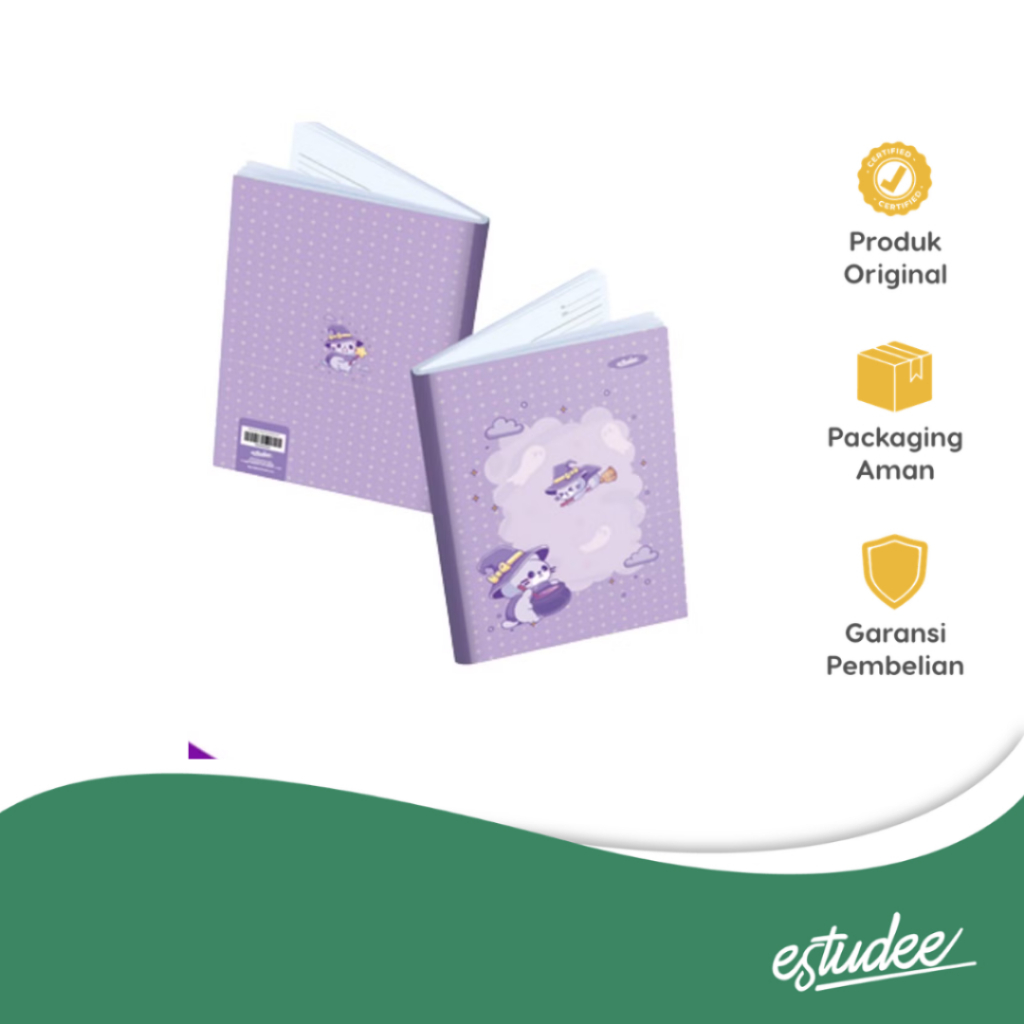 Estudee - Buku Tulis Estudee L B5 Fancy Pastel Isi 6