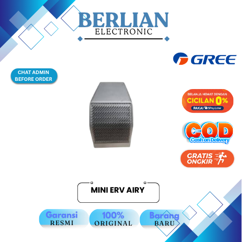 Gree Mini ERV AIRY / Mini ERV (Energy Recovery Ventilator) pada AC Gree Airy Series
