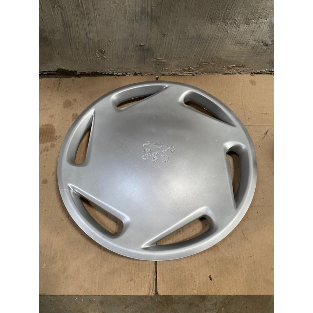 Wildop wheeldof dop cover tutup velg kaleng mobil Peugeot ring 14 original
