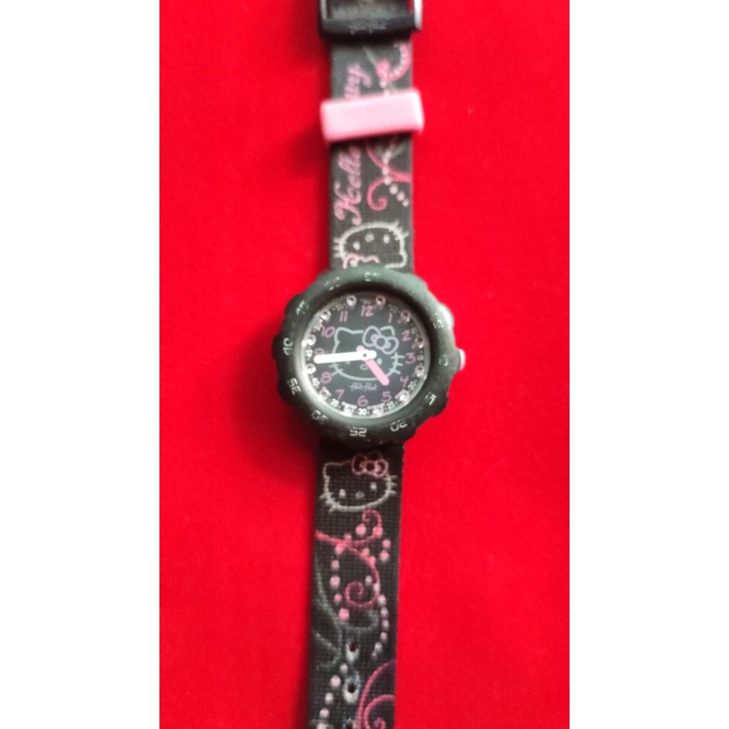 Swatch Flik Flak Hello Kitty ZFLS011..100% Original