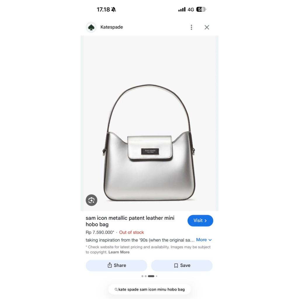 Kate Spade Sam Icon Mini Hobo Bag