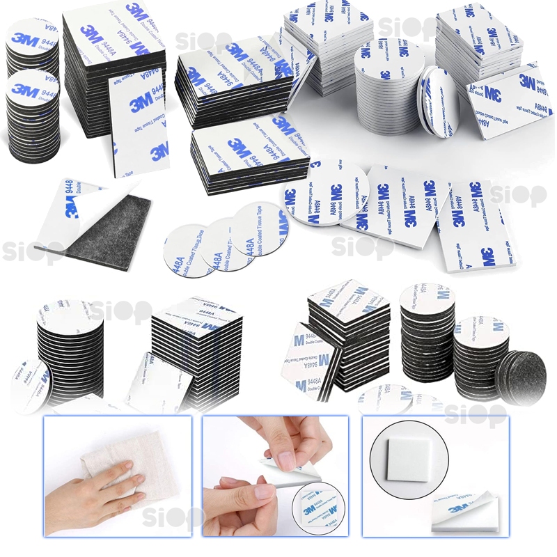 3M Double Tape Foam Busa  Kotak & Bulat Super Quality