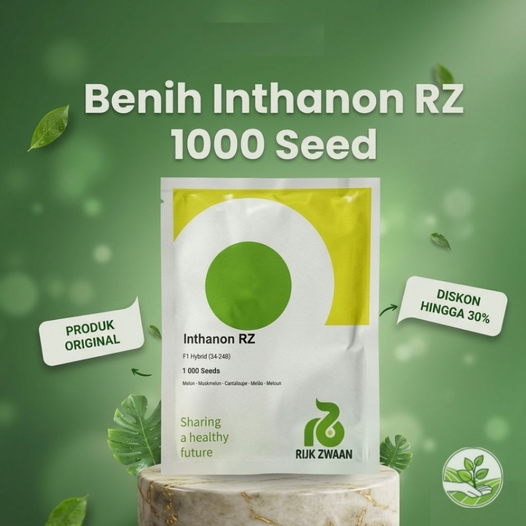 Benih Melon INTHANON RZ F1 1000 Seeds Original Golden Emerald