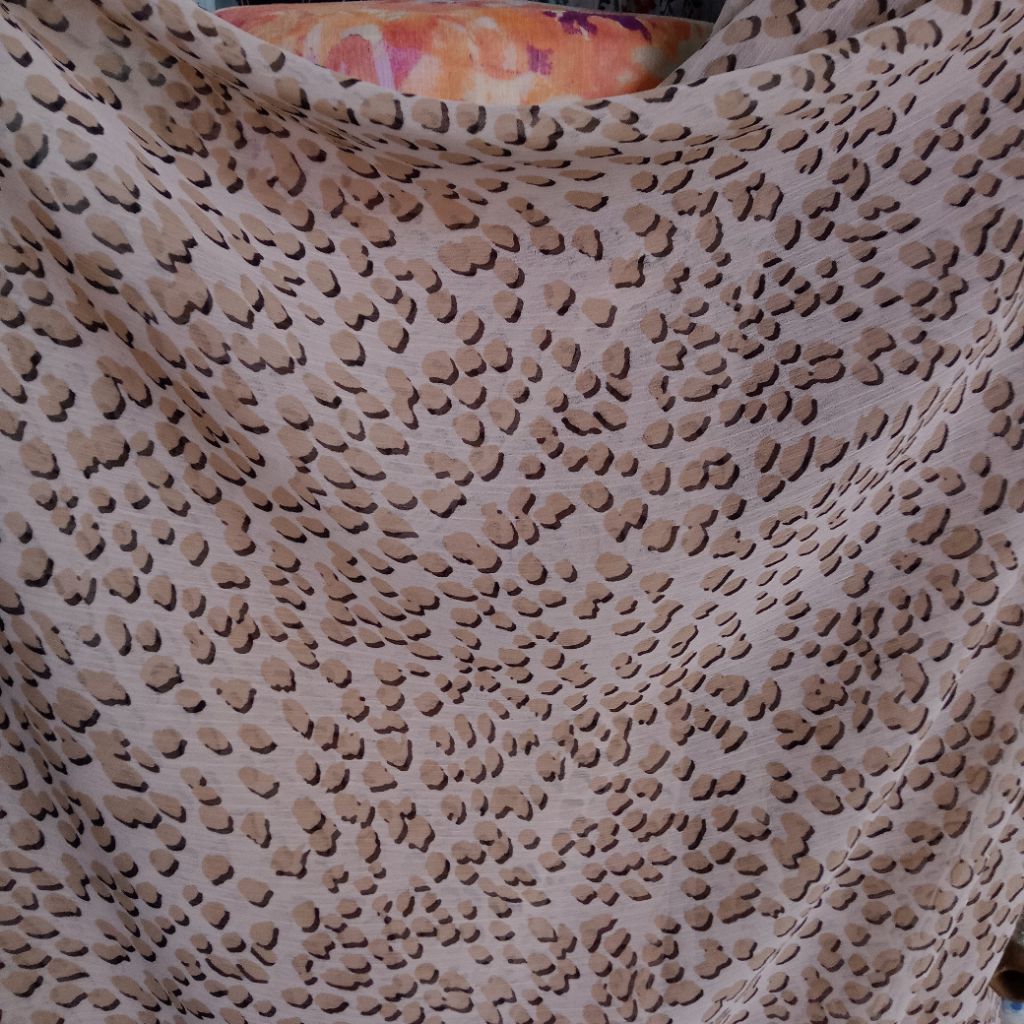 kain sipon youryu motif macan premium -sifon Ceruti harga/0,5m