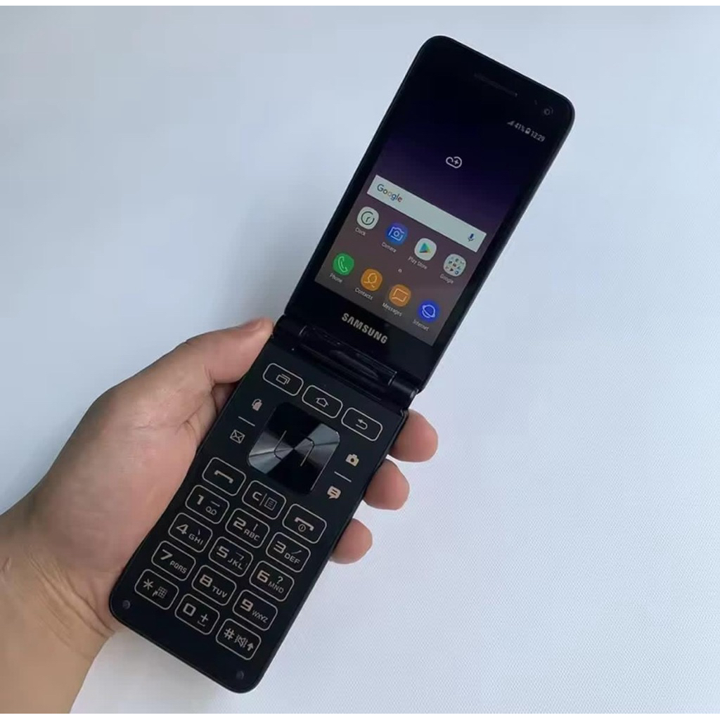 SAMSUNG FOLDER 2 G1650 HANDPHONE ANDROID LIPAT KEYPAD LAYAR SENTUH