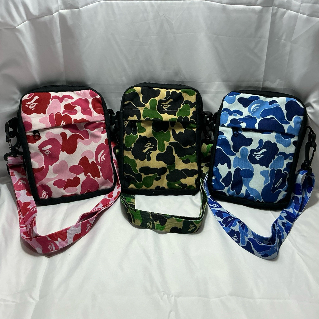 tas selempang bape bathing ape custom sling bag bape bathing ape