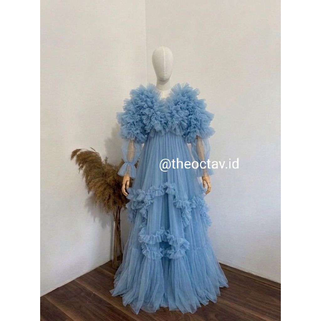 Aurelia dress by the octav (Panjang dress 175) Dress maternity/Dres prewedding/Dress pesta