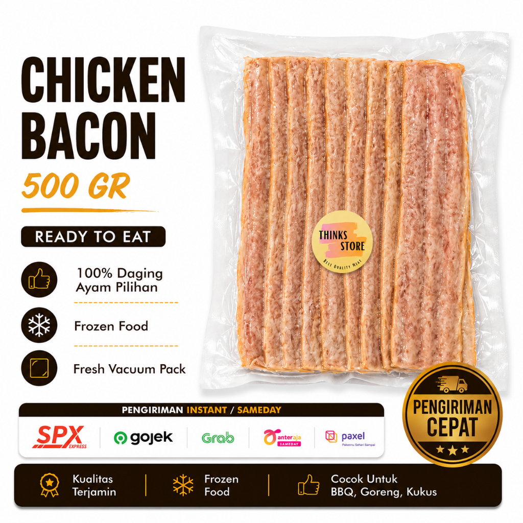 BACON - BACON AYAM - CHICKEN BACON BALI - BEKU - MAKANAN FROZEN