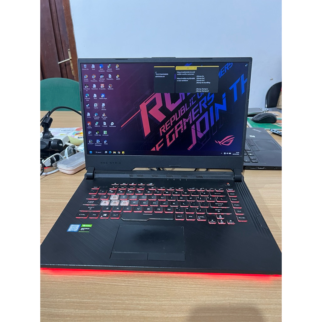 Jual Laptop Asus ROG STRIX i5 gen 9 GTX 1050 4GB RAM 12 GB