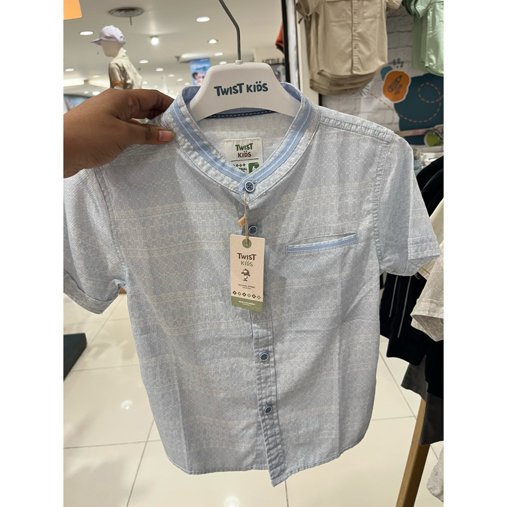 KEMEJA ANAK KOKO POLOS BY TWIST KIDS (4-14th) MATAHARI STORE