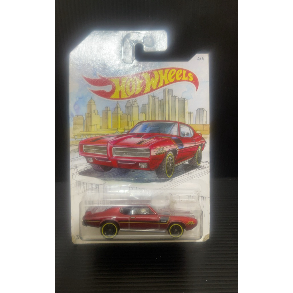 Hot Wheels ‘69 Pontiac GTO Stok Card Lama