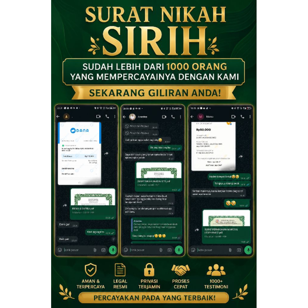 Keterangan Dokumen Nikah Siri