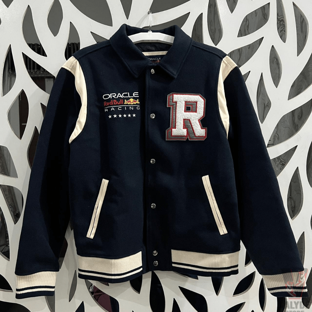 [Team Issued/BNWT/Size S] Jaket Oracle Red Bull Racing Varsity Bomber