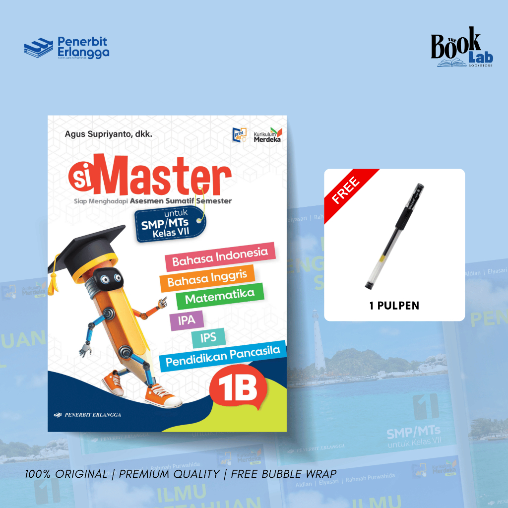 ERLANGGA - BUKU SIMASTER SMP/MTS JL.1B/KM