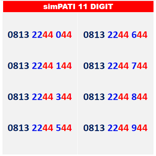 kartu perdana Simpati 4G 5G Nomer Cantik Simpati Telkomsel 10 11 digit Murah Meriah Rapi