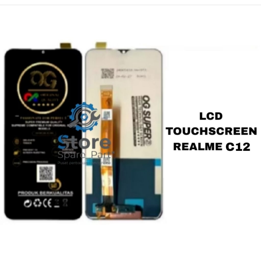 LCD TOUCHSCREEN REALME C12 OG SUPER ORIGINAL FULLSET