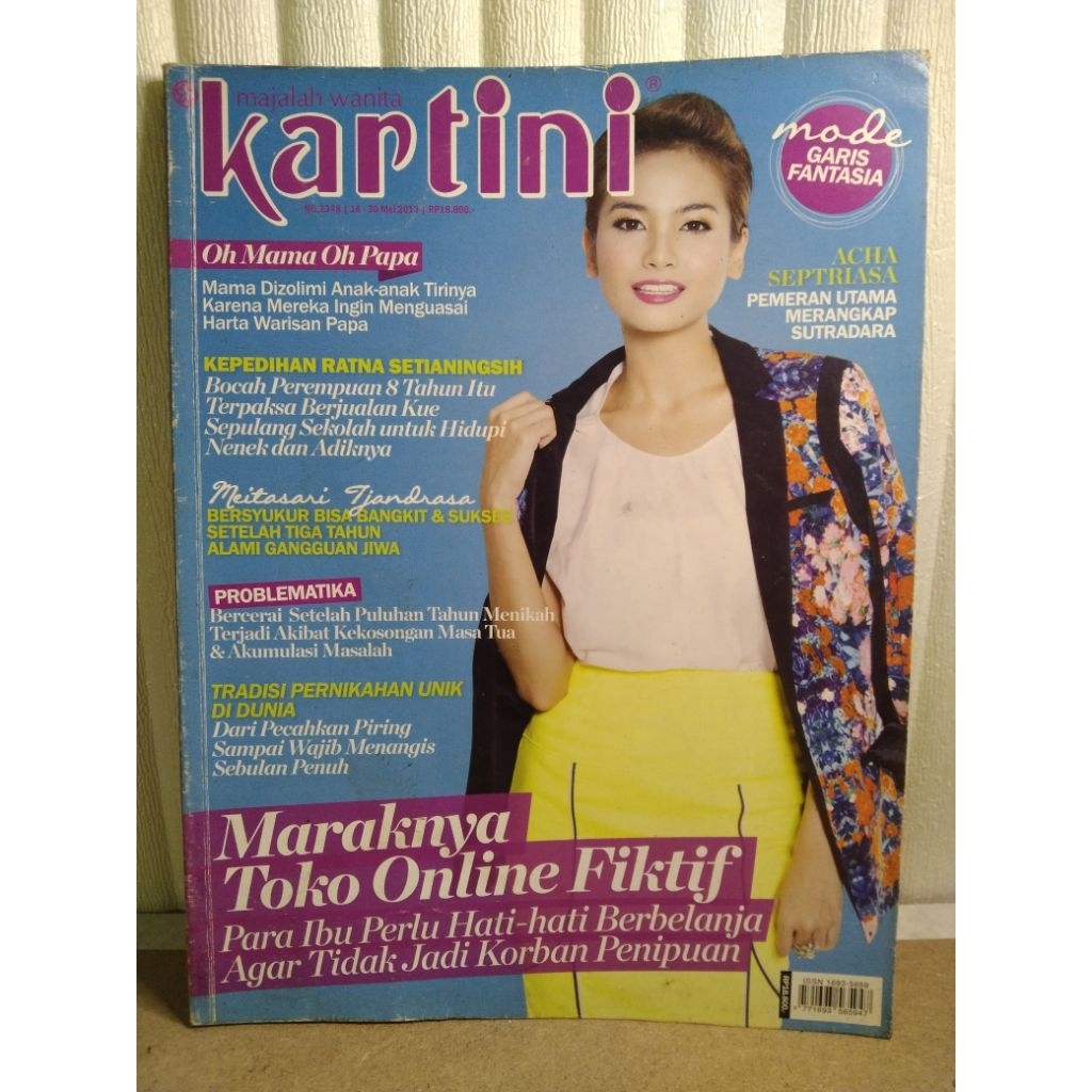 Majalah KARTINI cover ACHA SEPTRIASA edisi 16 - 30 Mei 2013 no 2348