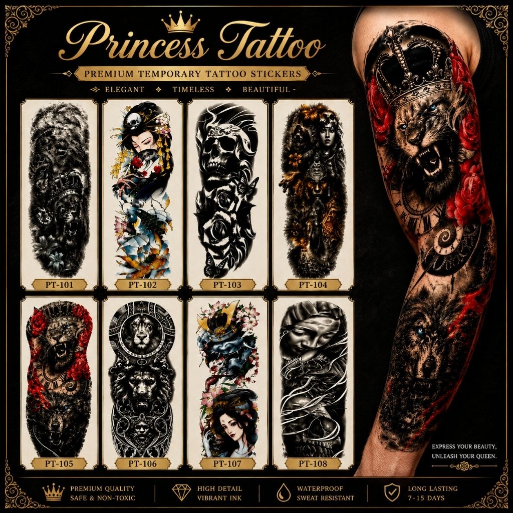 TATTO | Tatto full lengan | tatto berwarna | tatto temporer