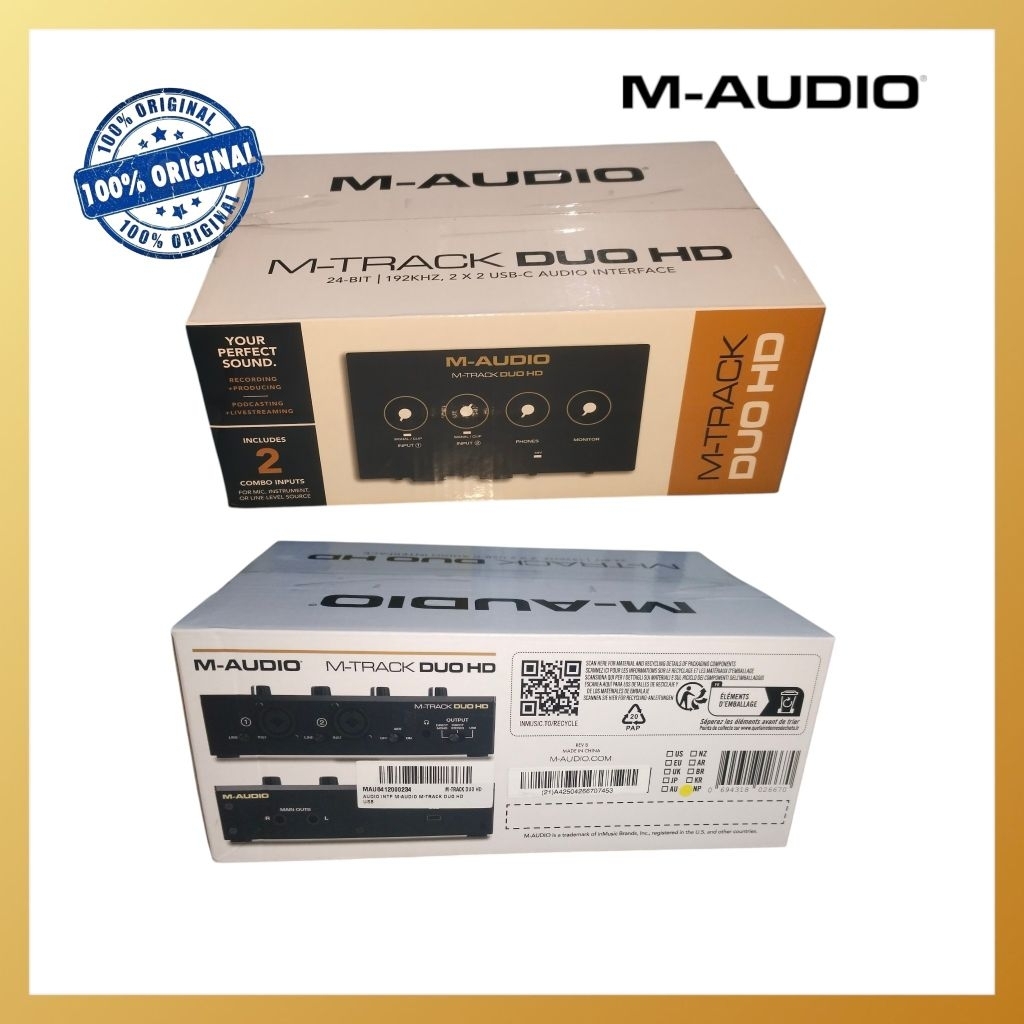 M Audio M-Track Duo HD Audio Interface/Soundcard