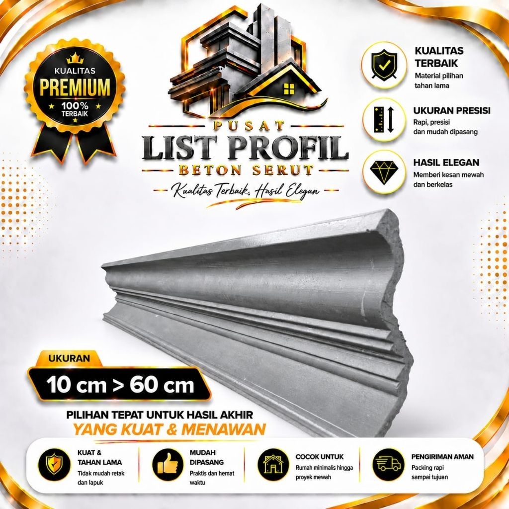 Lisplang Profil Beton List Profil Beton Profil Beton Tempel