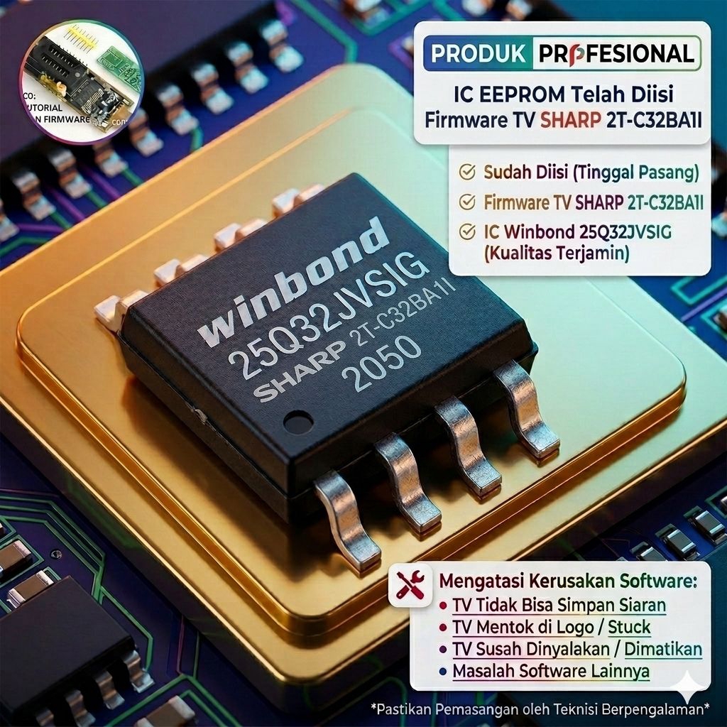 SHARP 2T-32BA1i ic eprom isi firmware