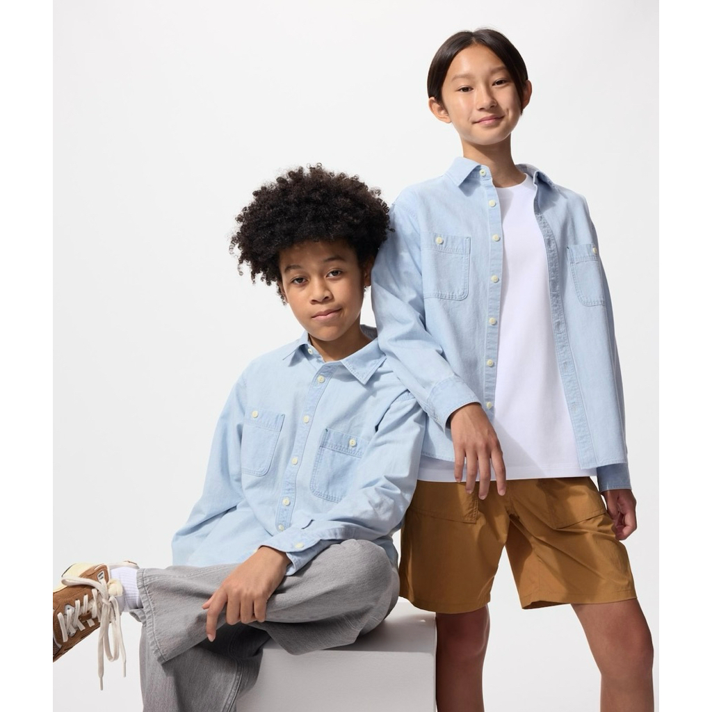 SALE‼️ UNIQLO KIDS KEMEJA CHAMBRAY