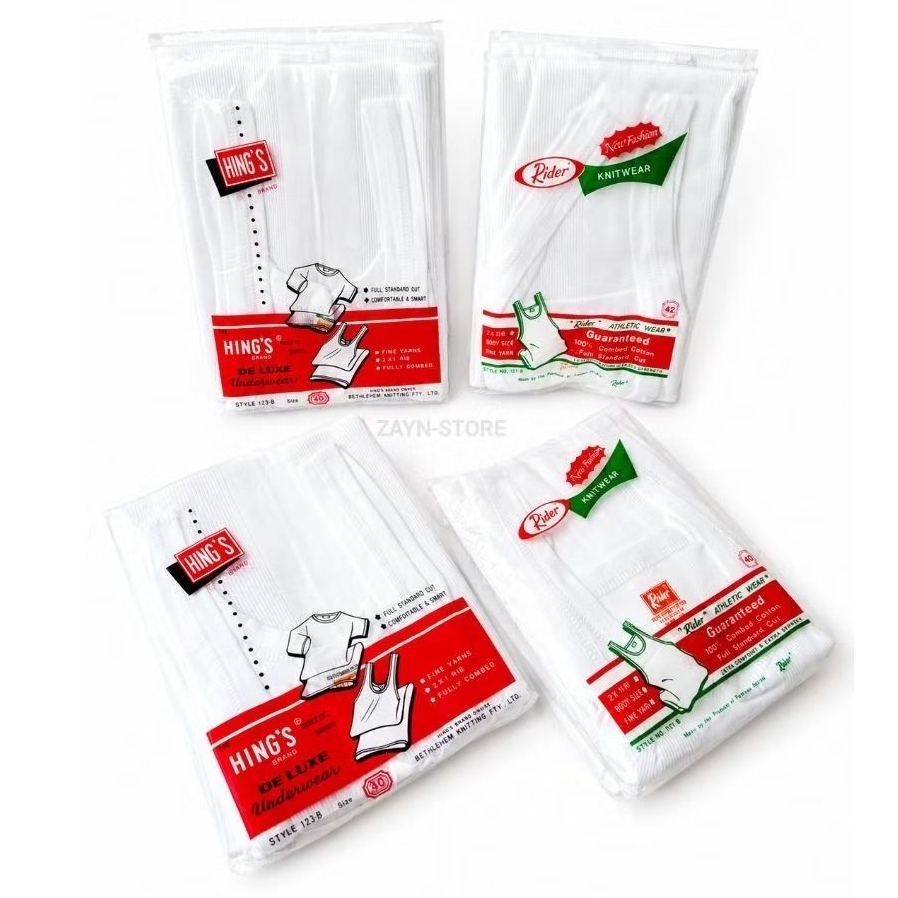 [ isi 6 pc ] Kaos dalam hings/ singlet hings cowok/ Hings 123B SINGLET HINGS 100% ORIGINAL KATUN Sin