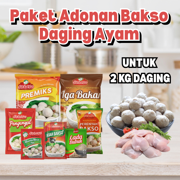 SOBASO BUNDLING Adonan Bakso Instan Komplit 250g 7 Varian Rasa Praktis Rumahan Halal _PAKET
