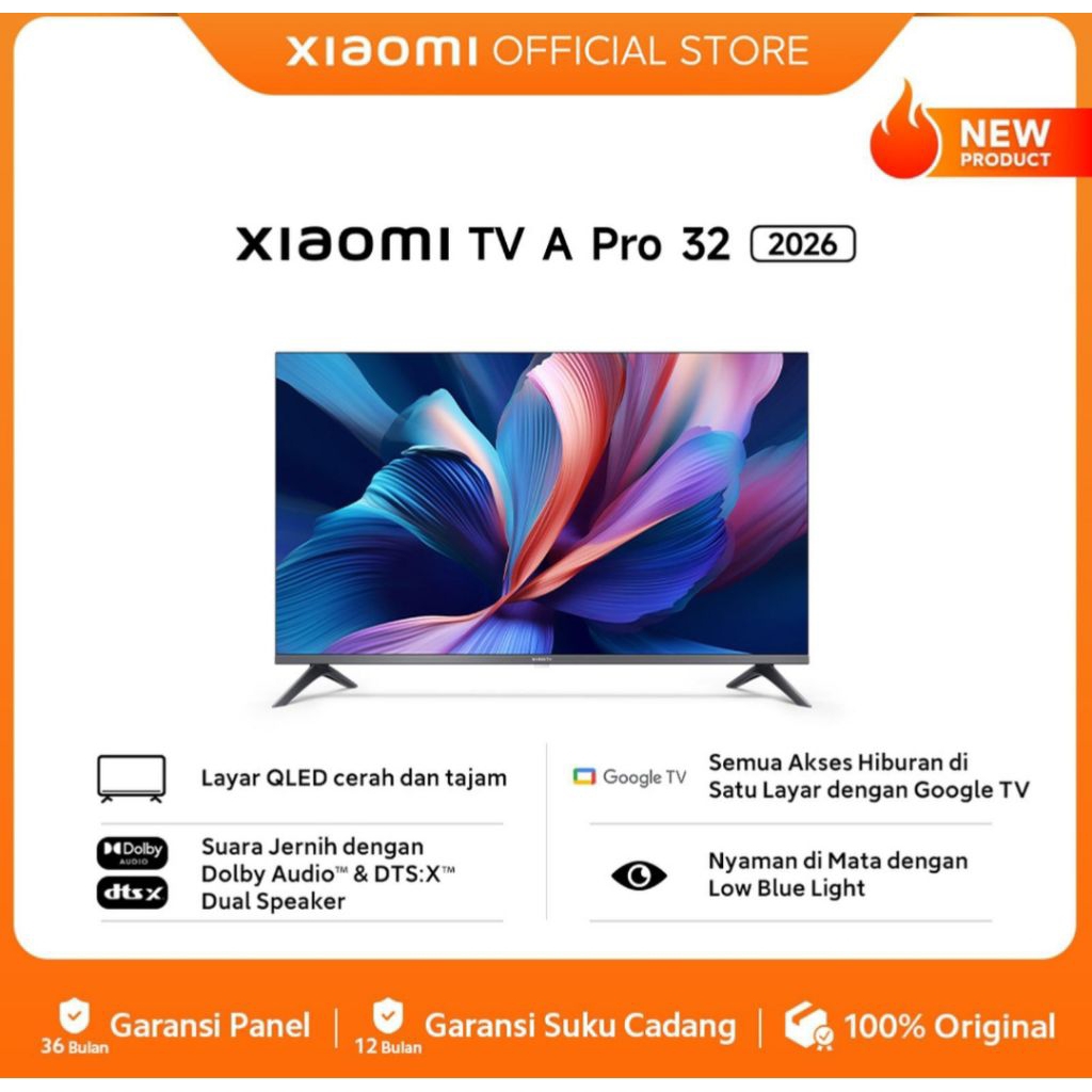 TV XIAOMI 32 INCH A PRO 2026 QLED TV XIAOMI 32INCH A PRO 2026 QLED TV QLED XIAOMI A PRO 2026