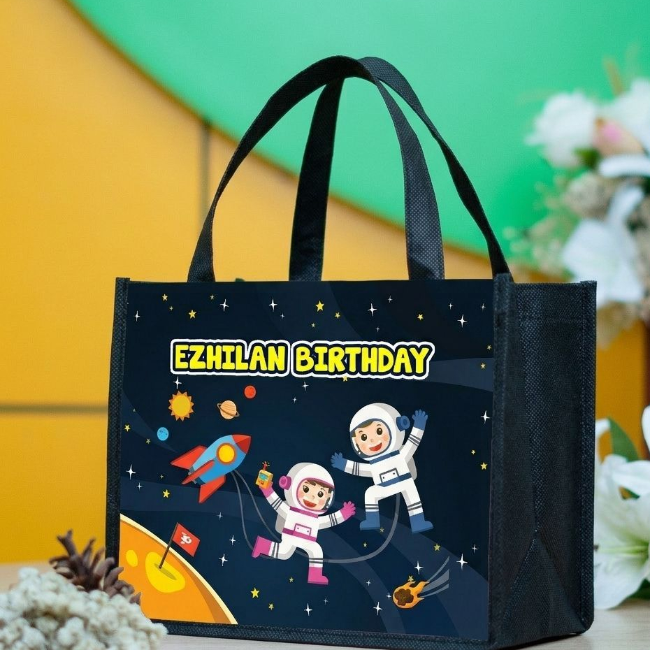 Tas Ultah Custom Nama Tas Ultah Karakter Tas Ulang Tahun Astronot