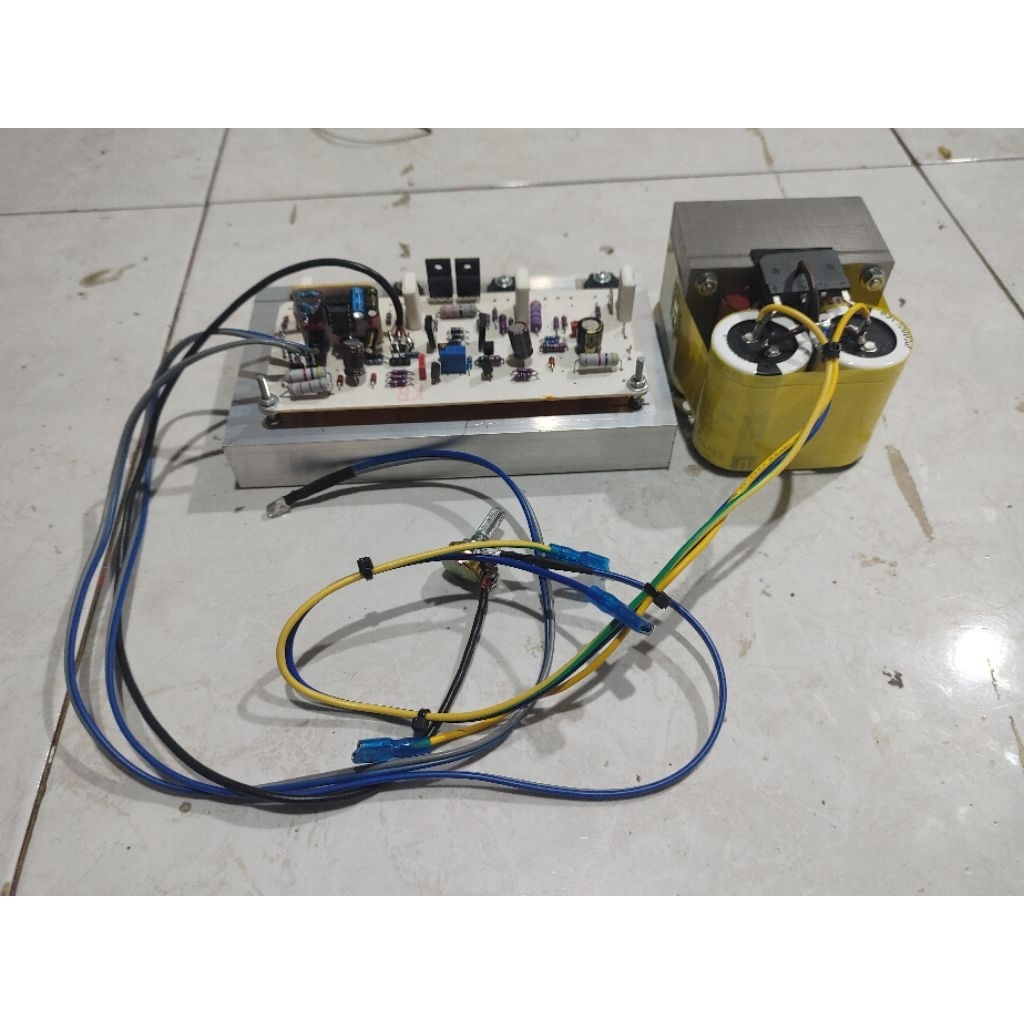 power subwoofer bazooka + filter subwoofer psw 500  + travo dan psu siap pakai