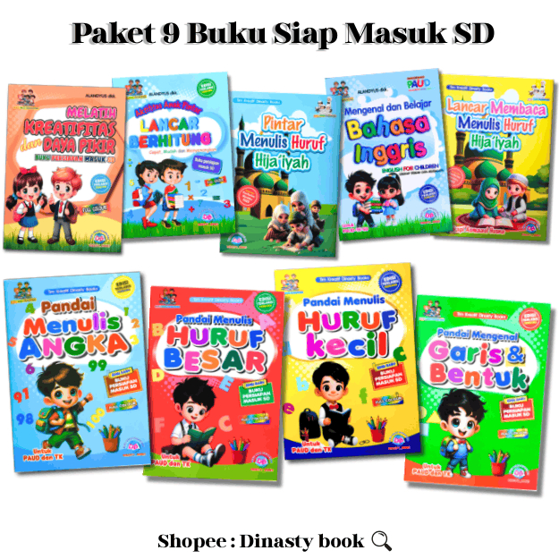 BUKU ANAK TK PAUD/BUKU AKTIVITAS PERTAMAKU/PAKET 9 BUKU ANAK DB