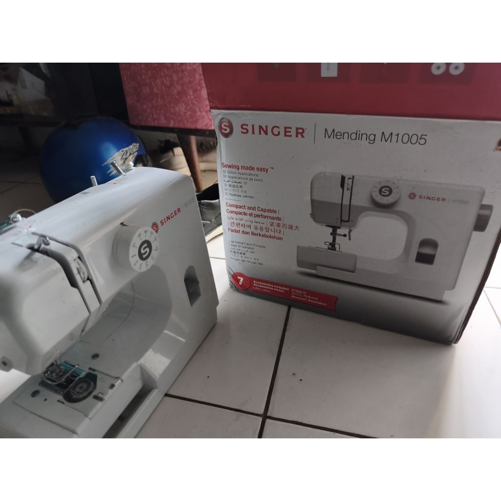 mesin jahit singer m1005, bekas