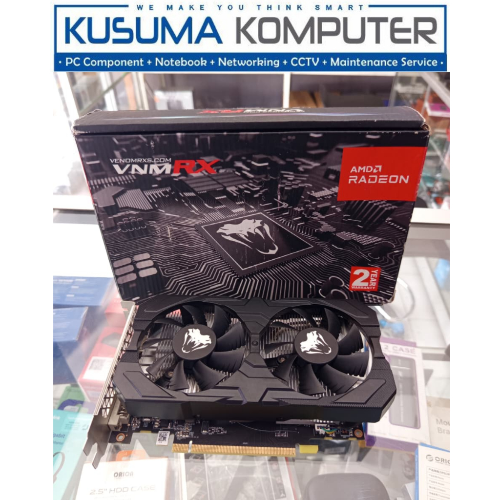 VGA AMD RADEON VENOMRX RX580 RX580 8GB GDDR5 BEKAS, GARANSI 2027