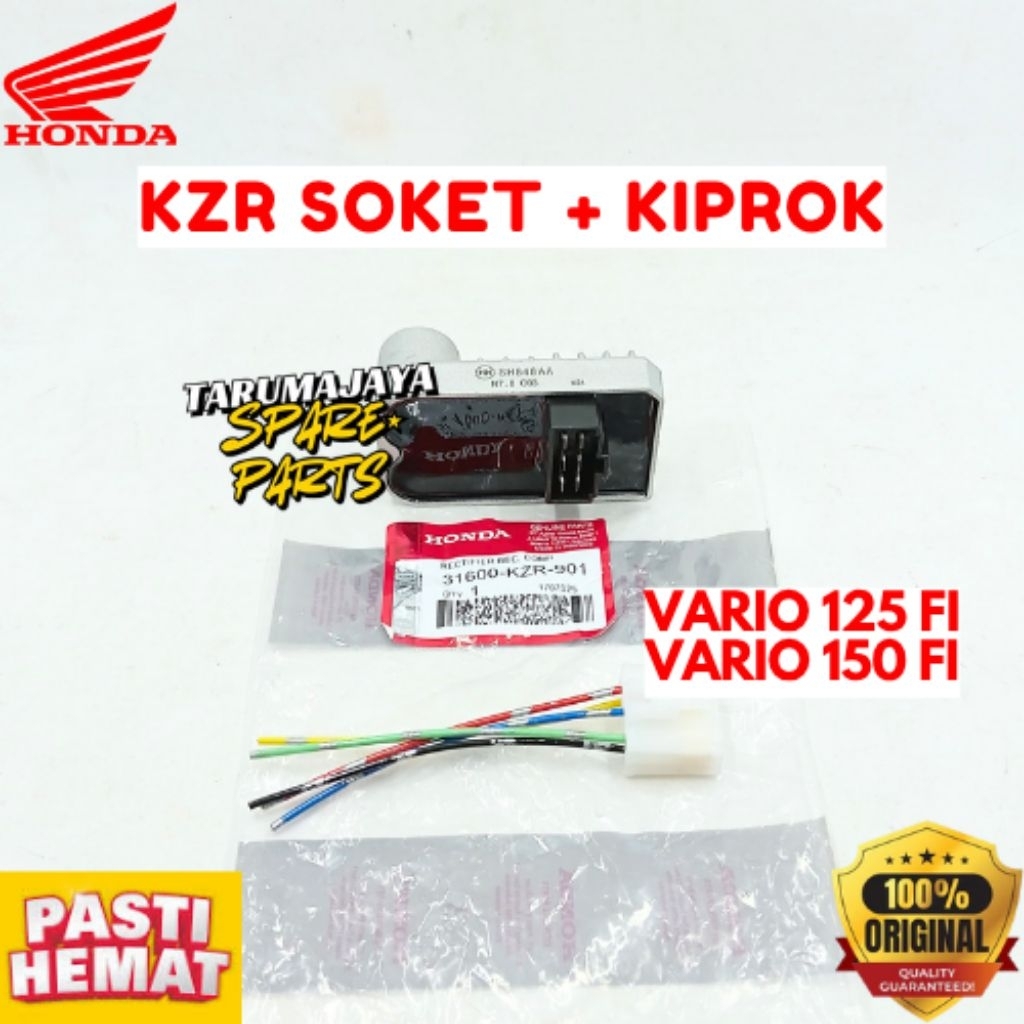 KIPROK + SOKET ORIGINAL HONDA KODE KZR, KIPROK + SOKET VARIO 125 FI, KIPROK + SOKET VARIO 150 FI



