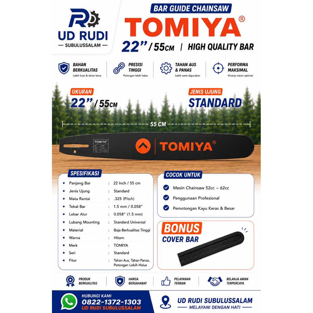 BAR BAJA CHAINSAW 22 TOMIYA (ORIGINAL )