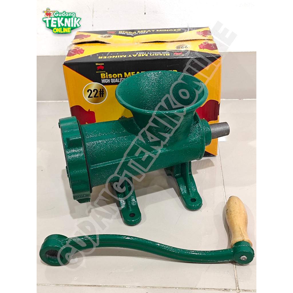 BISON Gilingan Daging MANUAL No.22 BISON / Alat Giling Penggiling Daging Sapi Ayam Meat Mincer Grind