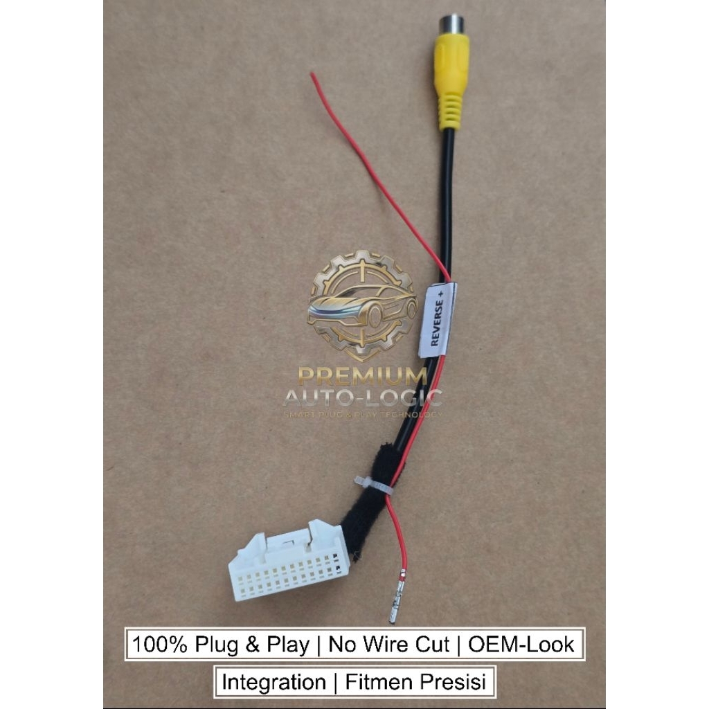 Soket RCA Video Input Toyota - Adapter Kamera 360 Plug and Play