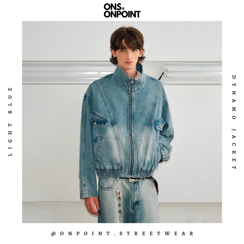 [ONS BY ONPOINT] Dynamo Jacket - jaket denim jaket jeans pria jaket varsity pria leather jacket base