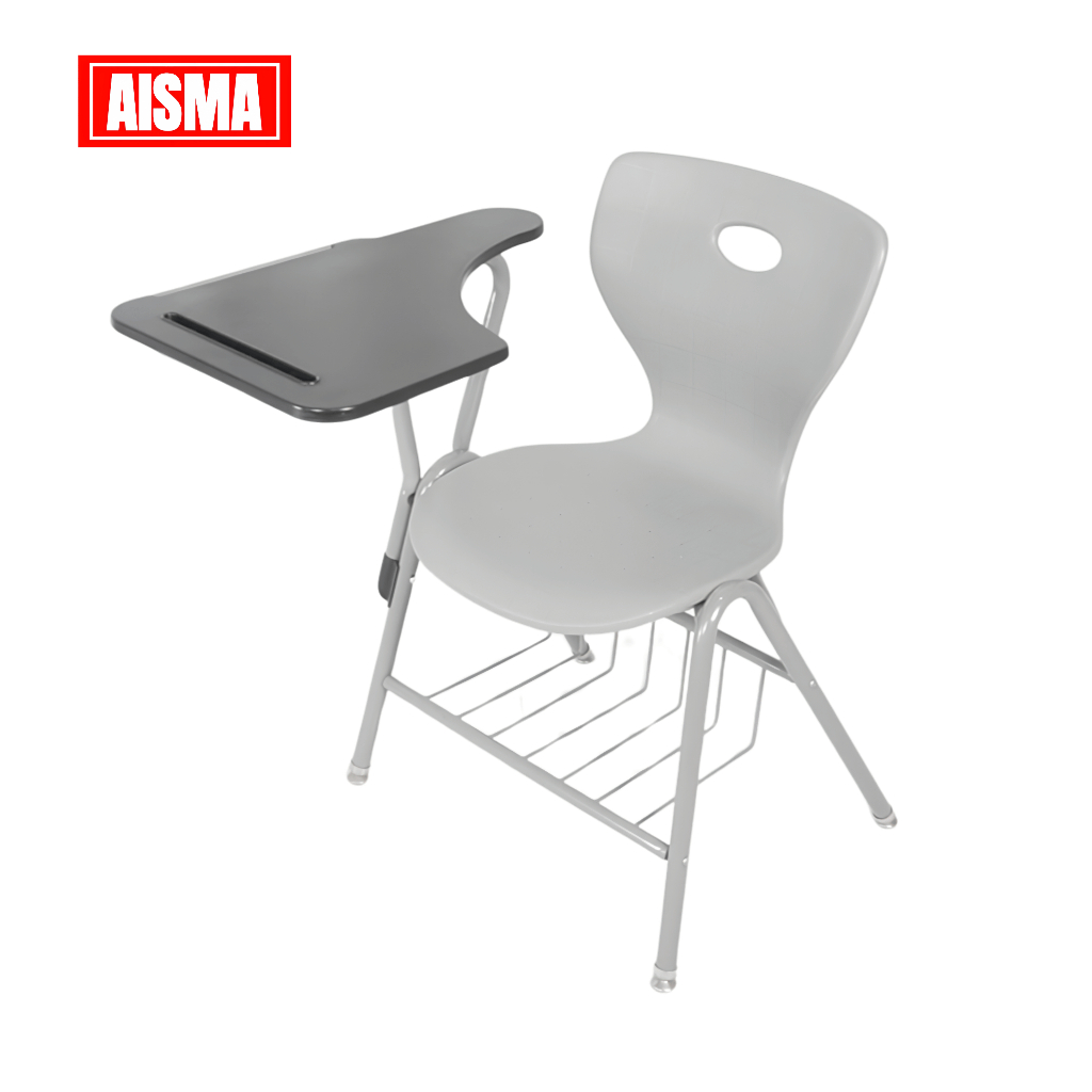 AISMA - Kursi Kuliah Harvard Grey/ Kursi Mahasiswa