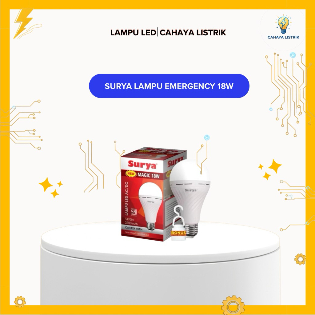 Lampu Emergency (Darurat)Surya AC/DC 18W
