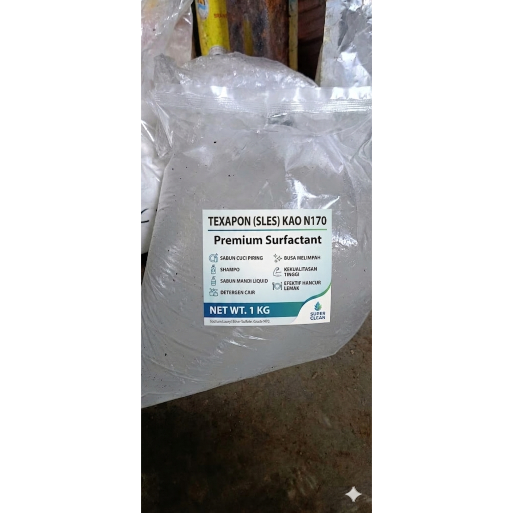 COD Texapon N170 KAO  SLES 1kg - Surfactant Efektif untuk Pembersihan Lemak dan Kotoran