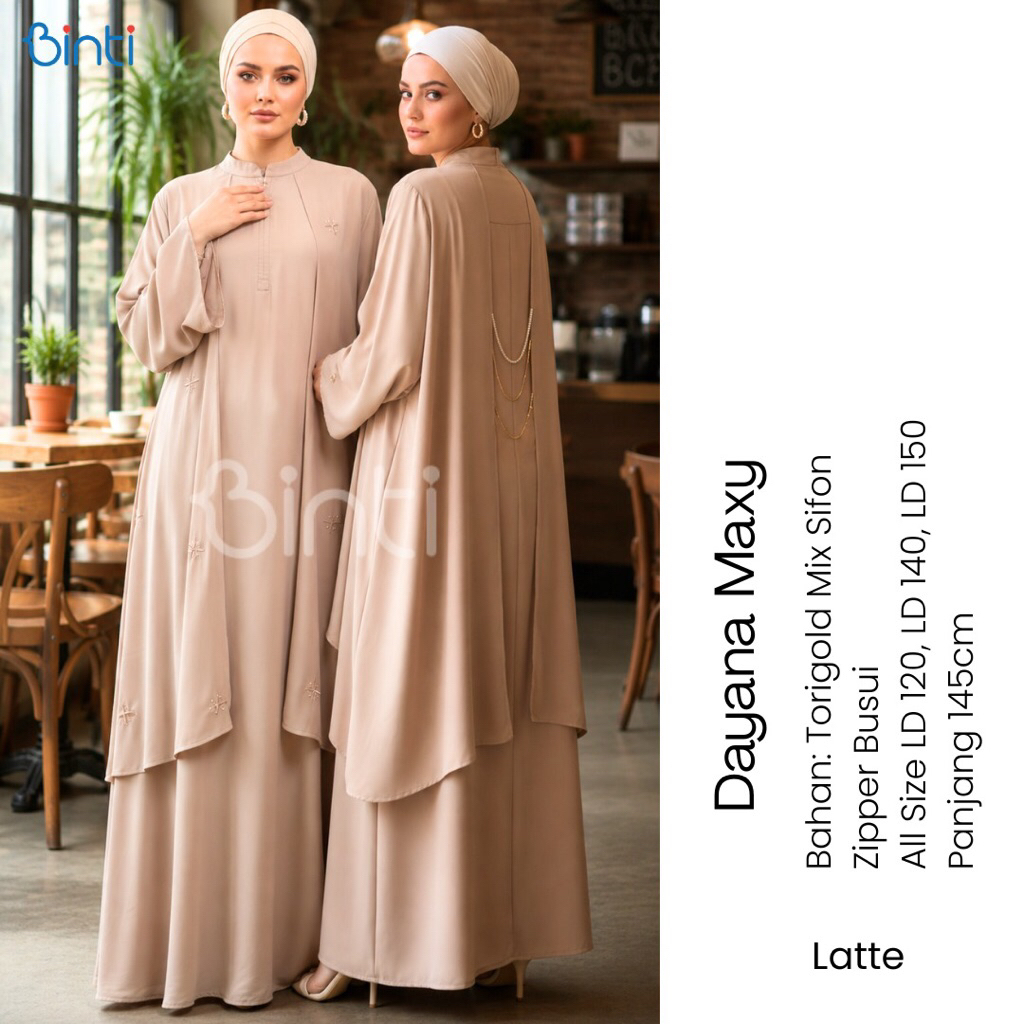 Dayana Maxy Gamis Torigold Premium Mix Sifon Mewah & Busui Friendly