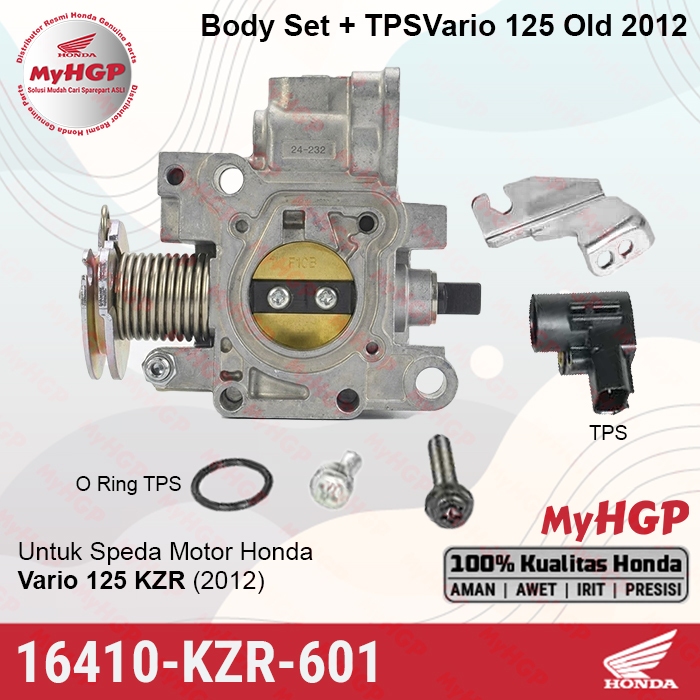 16410KZR601 Body Set + TPS Honda Vario 125 Old 2012 & 2013 Non / ISS 16410-KZR-601  16410 KZR 601 Bo