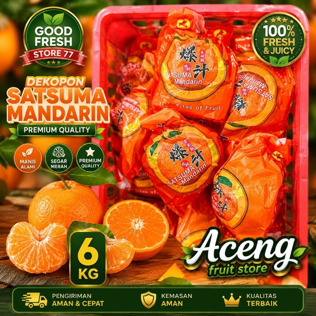 Jeruk dekopon Yuji satsuma Mandarin jeruk dekopon segar 6 kg