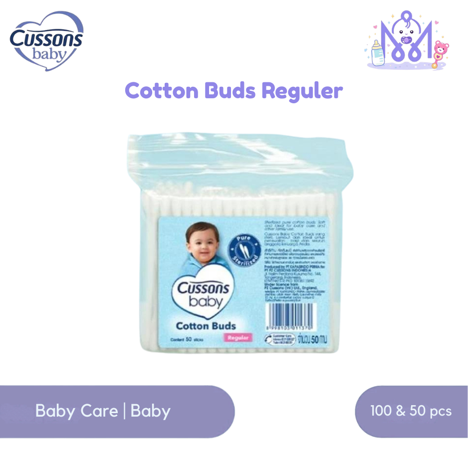 Cussons Baby Cotton Bud Regular 50pcs 100pcs Cotton Bud Kapas Murni Bayi