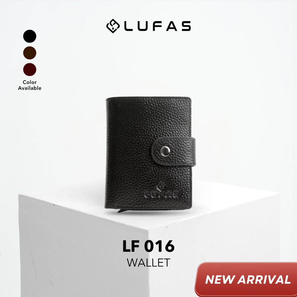 [LF016] LUFAS Dompet Lipat Wanita / Mini Leather Wallet Kulit  Sapi Asli Elegan