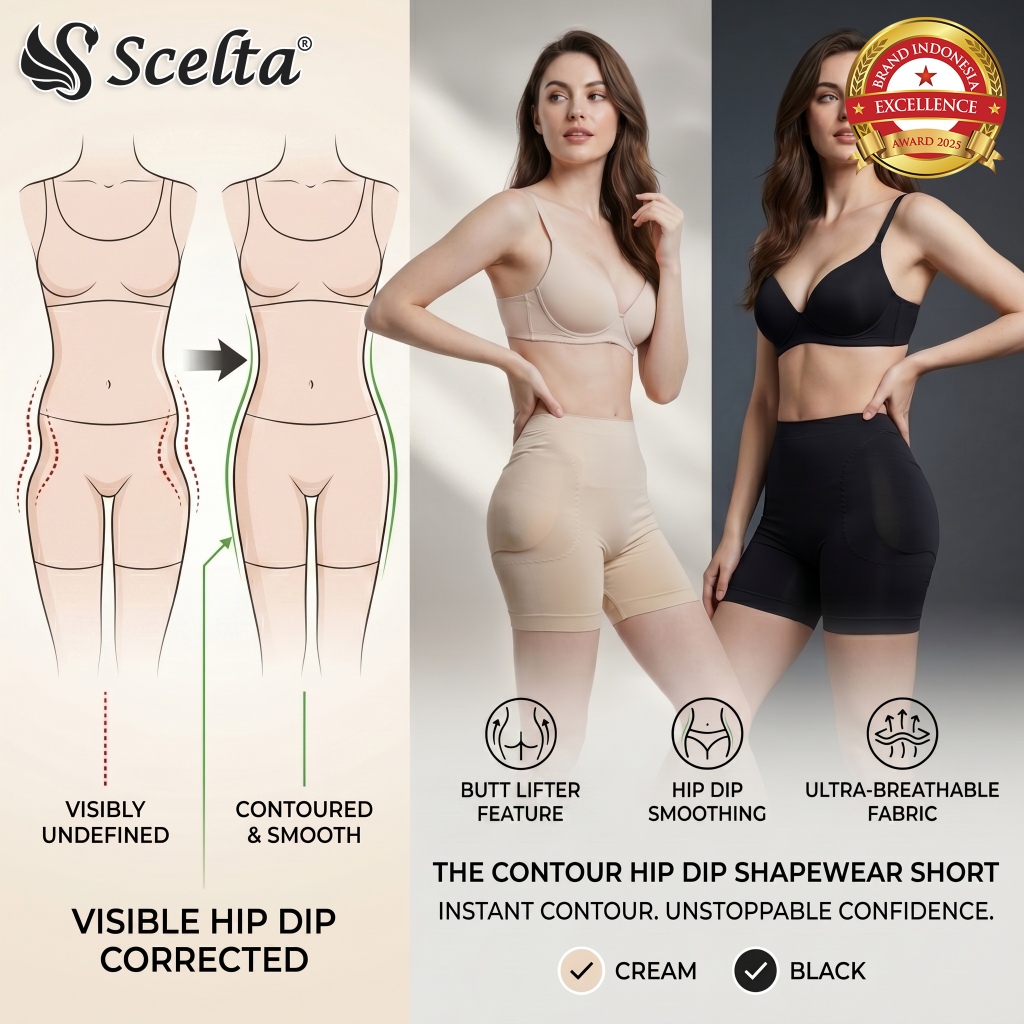 Scelta - Celana Dalam Busa Corset Pantat Pinggul Bokong Korset Hips Hip Dips Cr Sc 318