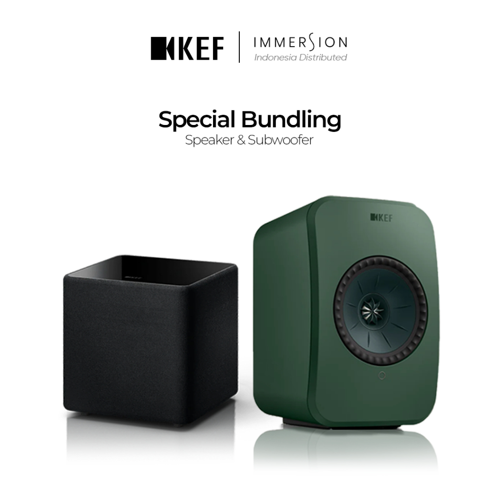 KEF LSX II LT - SPECIAL BUNDLING WITH KEF KUBE 8 MIE ACTIVE SUBWOOFER